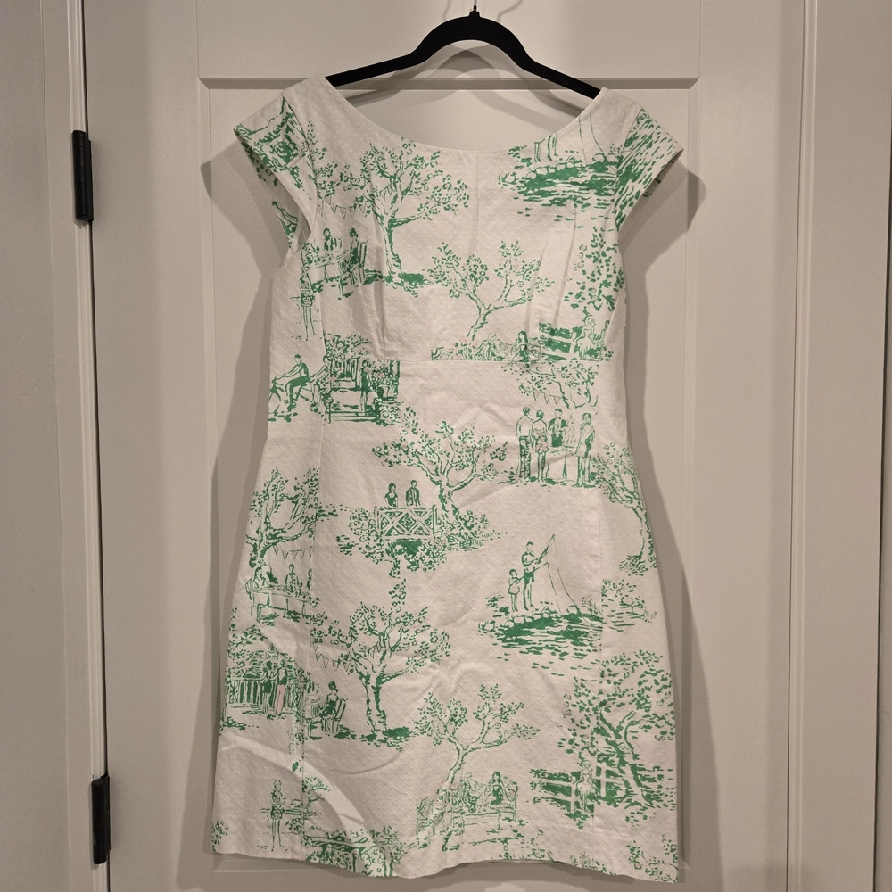 LILLY PULITZER DRESS: White, Green, And You All Over!